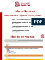 Medidas de Resumen y Dispersión