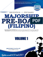 Pre-Board - Majorship - Filipino Volume 1