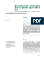 Polihidroxialcanoatos (PHA) Producidos Por Bacterias y Su Posible Aplicación A Nivel Industrial
