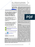 Del Aprendizaje Tradicional Al Aprendizaje Invertido Como Continuidad Del Proceso Educativo en Contexto de COVID-19