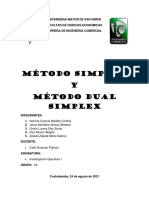 Investigación Método Simplex, Dual Simplex - Oruño Lucero Elsy Sonia