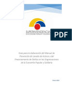 Guia para La Elaboracion Del Manual de Prevencion de Lavado de Activos y Del Financiamiento de Delitos en Las Organizaciones de La Economia Popular y Solidaria 1