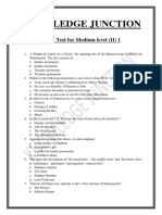 Mock Test For Medium Level (II) 1