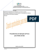 Procedimentos de Aplicação de Prova para Chefes de Sala