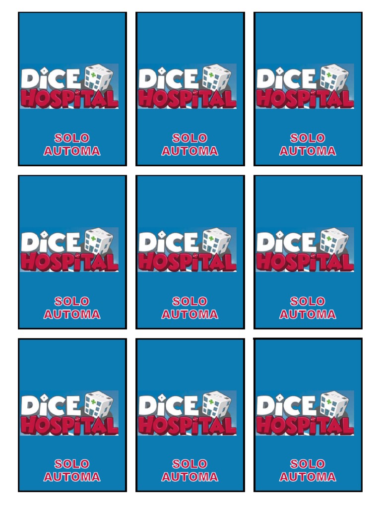 Dice Hospital Solo Automa v1 PDF