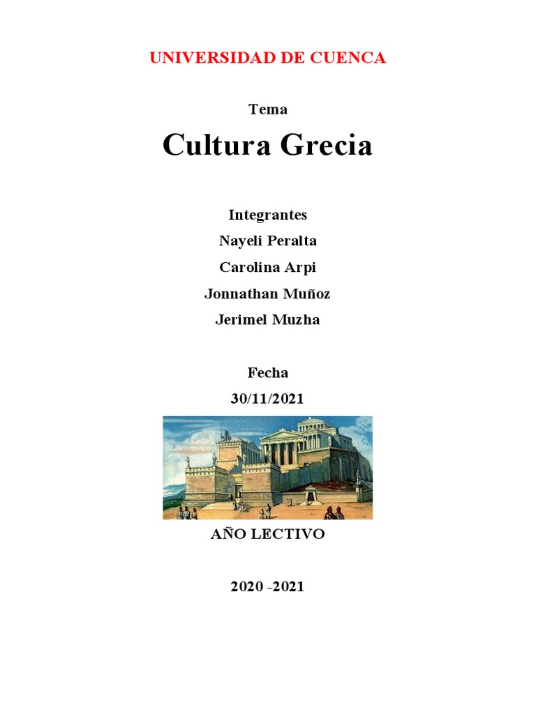 Cultura y Sociedad en la Antigua Grecia | PDF | Antigua Grecia | Grecia