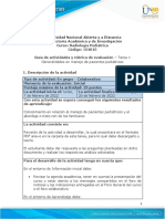 -Tarea 1 - Generalidades en Manejo de Pacientes Pediátricos