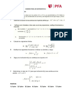 Examen Final de Matematica I Pfa