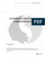 Excipientes e Adjuvantes Farmacotecnicos