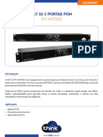 OLT 2 portas PON para FTTH e provedores