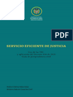 Servicio de Justicia Eficiente Uso de Las Tic y Decreto 806 de 2020 P