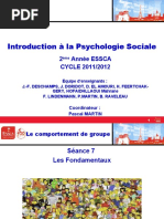 Seance 7 Pm 10juil Le Comportement de Groupe