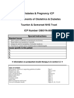 Diabetes & Pregnancy ICP Departments of Obstetrics & Diabetes Taunton & Somerset NHS Trust ICP Number OBGYN-0001