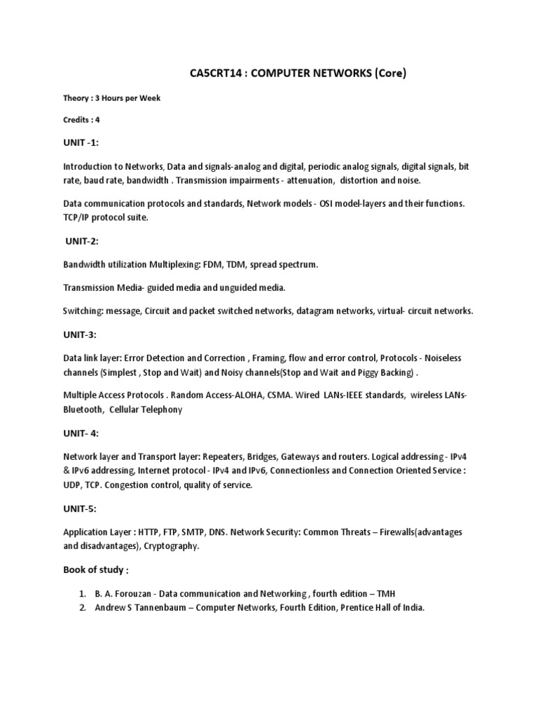 Computer Networking Questions PDF