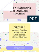 Applied Linguistics and Language Teaching