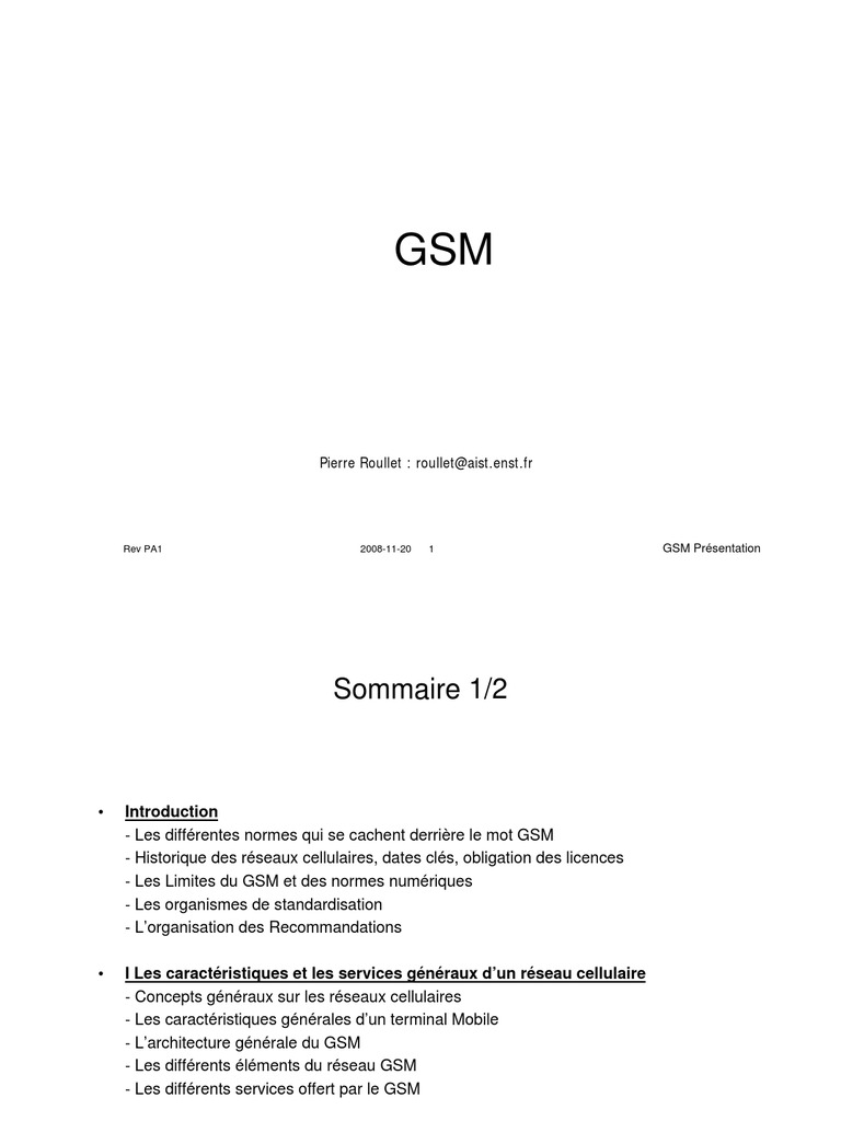 GSM | PDF