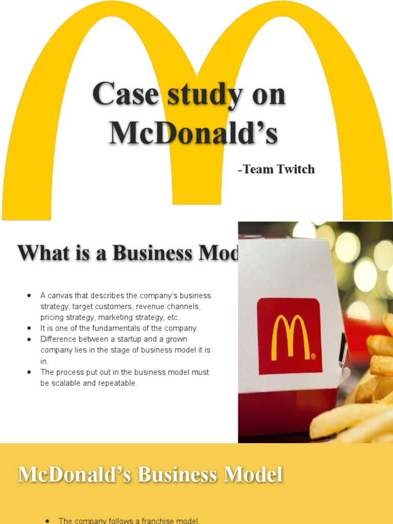 case study on mcdonald's