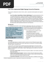 Download How Cisco Implemented Digital Signage Across the Enterprise by Cisco IT SN55893004 doc pdf