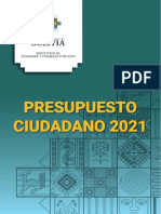 Presupuesto Ciudadano Gestión 2021