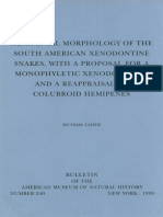 Snakes, Proposal Monophyletic Xenodontinae: Hemipenial Morphology of The South American Xenodontine With A For A