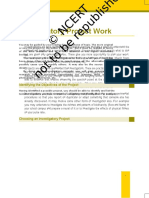Investigatory Project Work: Identifying The Objectives of The Project