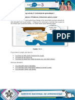 Learning Activity 2 / Actividad de Aprendizaje 2 Evidence: Health Solutions / Evidencia: Soluciones para La Salud