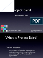 Project Baird: Overview For DVB Meeting