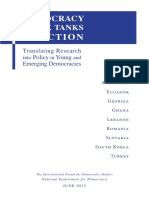 NED - Democracy Think Tanks in Action Translating Research Policy Emerging Democracies - 2013
