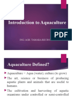 Lecture 1 Introduction To Aquaculture