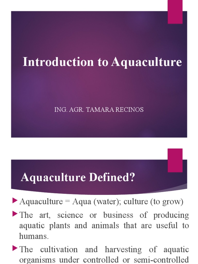 Overview of Aquaculture Practices | PDF | Aquaculture | Fish