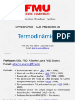 Termodinâmica Introdutória Prof Alberto