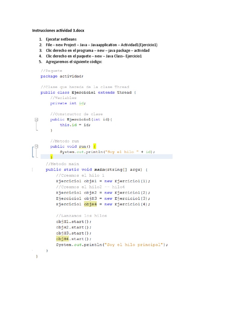 Instrucciones Actividad 3 | PDF