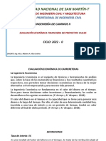 Evaluación Econímica Financiera de Proyectos Viales