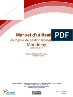 Mendeley Manuel Dutilisation