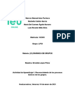 Actividad de Aprendizaje 1. Reconocimiento de Los Procesos Básicos de Los Grupos.