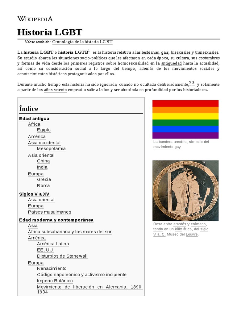 Historia LGBT PDF Homosexualidad LGBT