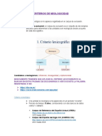 Criterios de Neologicidad