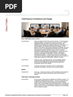 Download TelePresence Architecture and Design by Cisco IT SN55894914 doc pdf