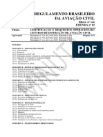 Regras para certificação de centros de instrução de aviação