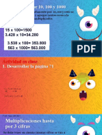 Multiplicación Por 10, 100 y 1000