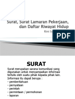 Surat, Surat Lamaran Pekerjaan, Dan Daftar Riwayat Hidup