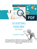 Auditing Theory: (Test Bank) Gerardo S. Roque