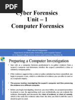 Cyber Forensics Unit - 1 Computer Forensics