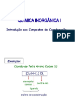 Compostos de Coordenação 1