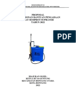 Proposal Bantaun Pengadaan Alat Semprot Suprayer RT 16 o