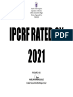 Ipcrf Rated Cy 2021: Prepared By: Public Schools District Supervisor