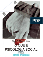 Lane - o Que É Psicologia Social