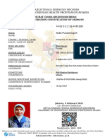 (The Indonesian Health Profession Board) : Registration Certification of Midwife