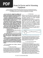 Designing A Steam Jet Ejector and Its Measuring Equipment: Abstract - in This Paper I Discussed The Application and