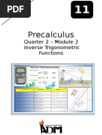 Precalculus: Quarter 2 - Module 3 Inverse Trigonometric Functions